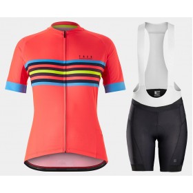 Completo Maglia + Pantaloncino con bretelle 2021 Bontrager Trek Anara Donna N003